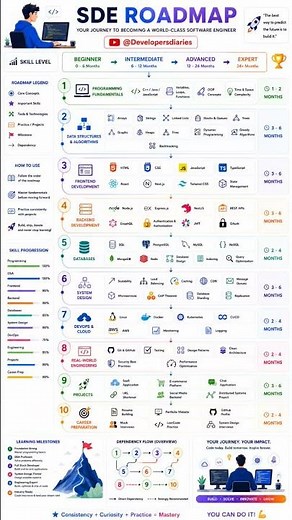 Complete SDE Roadmap 2026 🚀 | Become a Software Engineer from Scratch | DSA + Dev + System Design