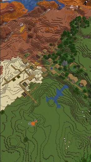 Minecraft Mesa Desert Temple Village Seed