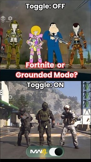 Grounded Mode vs Fortnite Mode: You Decide #cod #warzone