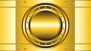 Download gold metal plate with green screen background for free