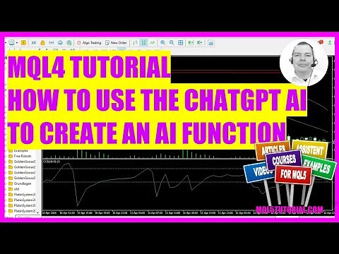 MQL4 TUTORIAL - HOW TO USE CHATGPT AI IN METATRADER TO CREATE A FUNCTION
