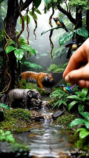 Miniature Forest Diorama With Animals | Relaxing Crafting Process