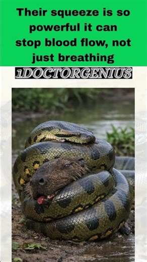 "NO VENOM..STILL DEADLY" GREEN ANACONDA : The Deadliest snake on the planet:1DoctorGenius SMARTRIVIA