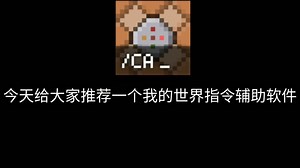 我的世界指令辅助软件：指令助手新手：实用 老手：还行