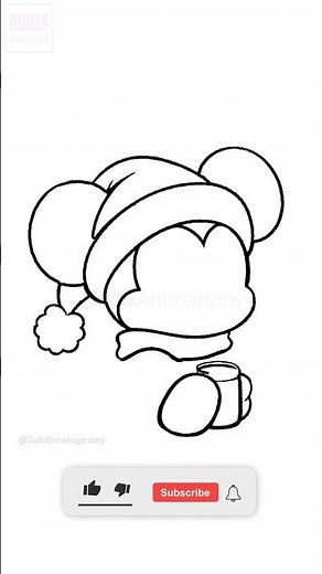 How to Draw Baby Mickey Mouse for Christmas 🎄 Cute & Easy Holiday Art