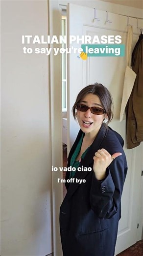 How to say you're leaving 🇮🇹 In Italian, there's more than just Ciao! 👋