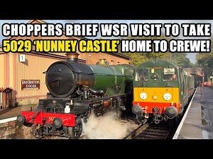 5029 'Nunney Castle' leaves West Somerset Railway with a PAIR OF CHOPPERS | 20096 + 20107 & LSWR T3!