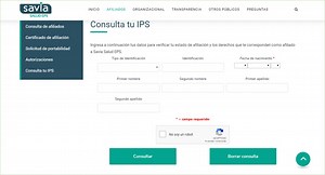 Savia Salud EPS – Registro y citas