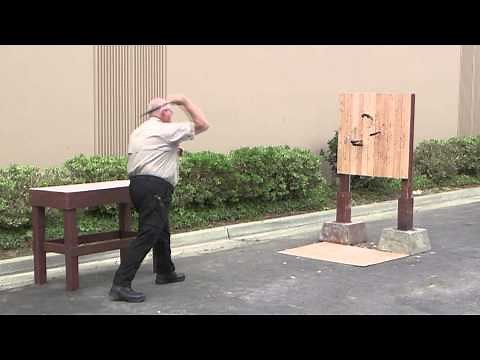 Cold Steel - Throwing Folding Knives - Bonus Destruction Test