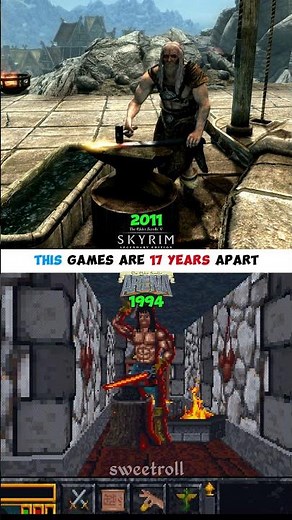 How Blacksmithing Evolved in The Elder Scrolls Series 1994 vs 2011