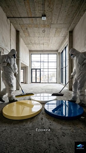 THIS EPOXY FLOOR IS JUST AMAZING!😱 Luxury Blue & Yellow Epoxy Floor 💎💖 #epoxy #epoxyfloor