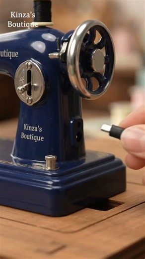 The World’s Smallest Working Sewing Machine! 🧵✨ #Shorts #sewing #kinzasboutique #minisewingmachine