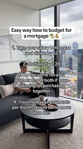 How to easily budget for a mortgage. Note that lenders generally recommend the mortgage allocation being less than 30% of your gross income Disclaimer: This is not financial advice and is for educational purposes only. | Wealth By Michael