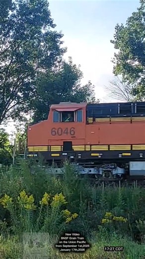 New Video BNSF Grain Train on the Union Pacific from September 1st,2025 January 17th,2026