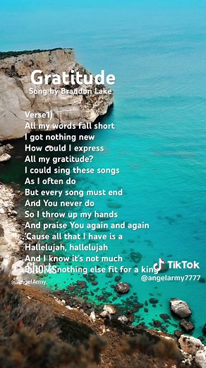 Gratitude by Brandon Lake - Inspiring Worship Lyrics