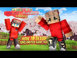 How to Setup Minecraft UnlimitedNameTags Plugin Full Tutorial