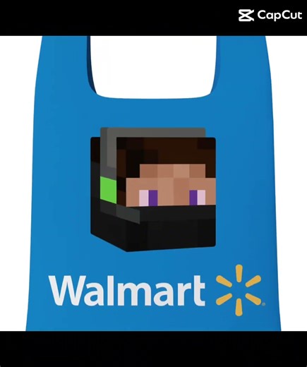I’m a Walmart bag #minecraft