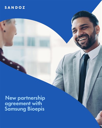 Excited to see the Sandoz–Samsung partnership on vedolizumab and four additional biosimilars come to life. Looking forward to what we’ll achieve together! | Julie Choulet