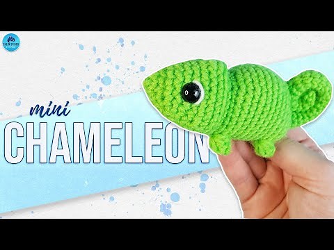 MINI CHAMELEON | Beginner Friendly Amigurumi Pattern and Tutorial