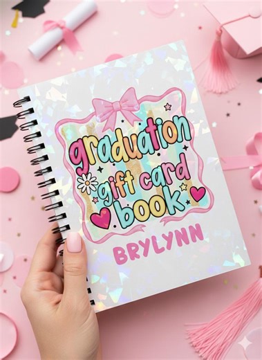 Custom Graduation Gift Card Book, Graduation Gift, College Hologram Gift Card Holder, Graduates Gift Book, High School & College Gifts - Etsy