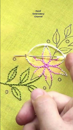 Creative chikankari embroidery #embroideryforbeginners #beginnersstitch #art