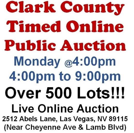 MONDAY @4:00PM - Clark County Timed Online Public Auction 3/2/26 | EstateSales.org
