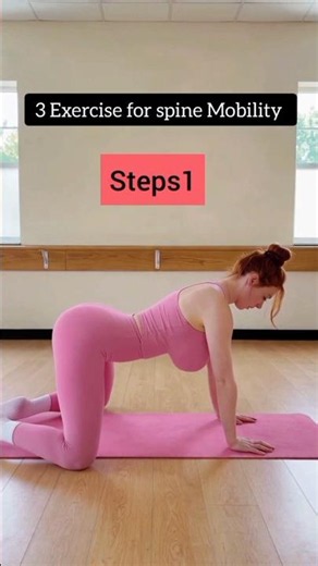 3 Easy Spine Mobility Exercises to Fix Back Stiffness #motivation #backpain