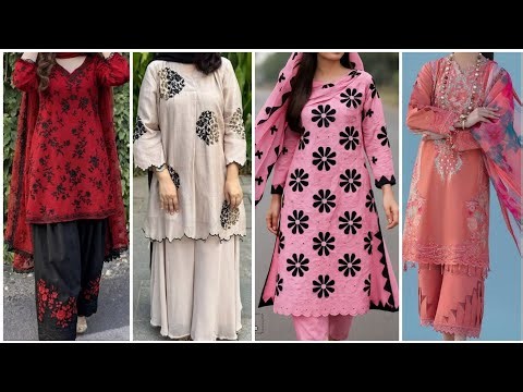 35+ Very Stylish Dress Designing Ideas 2026 | Plain Dress Designs With Laces | Dress Designs
