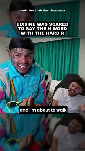 6ix9ine Was Scared To Say The N Word With The Hard R