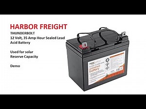 Harbor Freight Thunderbolt Solar Battery demo review cheap is it good what can you power van life