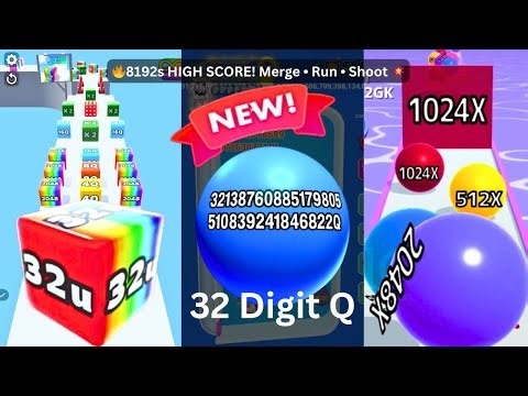 Ball Run 2048 Infinity, Jelly Run 2048, Bounce Merge 3D| Satisfying Ball Games Hub LIVE 🔴 24/7