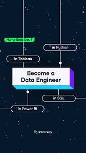 Unlimited data learning for $1 😱! Start coding from day one with over 380 interactive data courses for all levels 🚀 | DataCamp