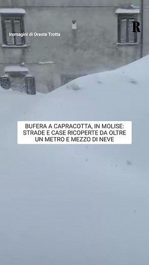 Neve record a Capracotta, Alto Molise sotto il metro e mezzo