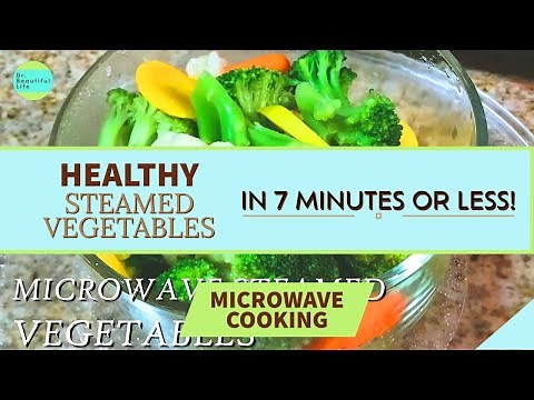 HOW TO COOK / STEAM FROZEN OR FRESH VEGETABLES IN MICROWAVE EASY FAST PERFECT WAY 쉬운 야채 스팀 방법 如何蒸蔬菜