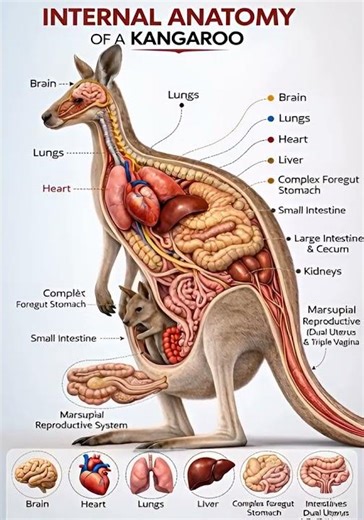 Inside a Kangaroo: The Unique Anatomy Behind a Marsupial’s Survival