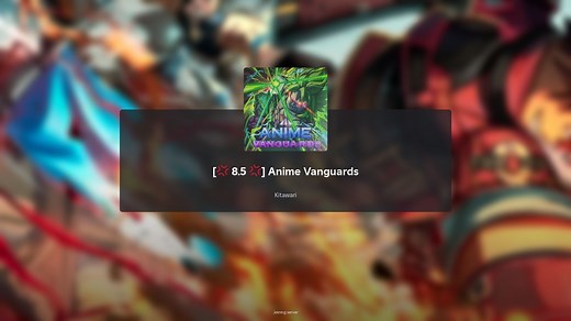 Anime Vanguards Update 8.5 patch notes