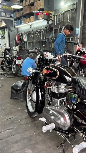 Old standerd full restore Complate sound check 🙏❤️🤩#royalenfield #rupendrabulletworkshop #shorts