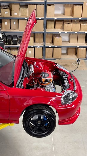 #TheBigMike on Instagram: "This AWD EV EK build presents outwardly in a classic, clean, timeless manner. What can’t be seen is what lies underneath and the design and layout and execution of the placement of the drive units, batteries, and suspension needed to house and support the power and put it to all four wheels, all while maintaining optimal suspension geometry and weight distribution to the chassis. #Rywire #Rywired #Rywiremotorsportelectronics : @thebigmike"