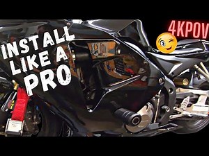 How To Install Motorcycle Frame Sliders | Fairing Modification Tutorial