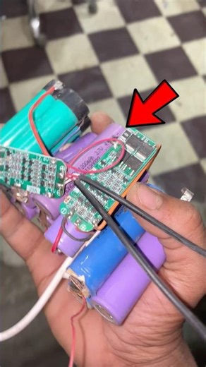 Lithium battery cell #experiment #shorts #electronic