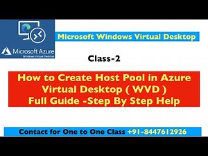 How to Create Azure Virtual Desktop Host Pool complete guide step by step | Azure AZ-140 (WVD)
