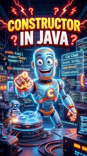Java Constructor Explained in 30 Seconds 🚀 | Interview Questions & Tricks #java #short