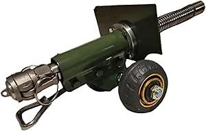 Firecracker Artillery Cannon,Stainless Steel Mini Cannon, Military Model Collection Ornaments, Stainless Steel Cannon Model Firecracker Launcher (Color : Green)