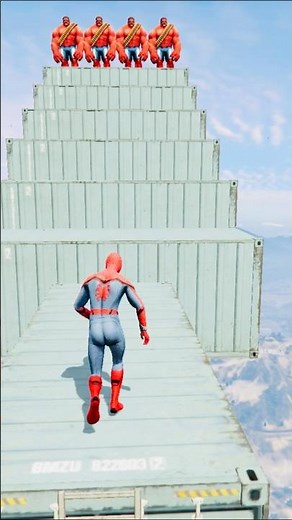 GTA 5 Epic Water Ragdolls Spiderman Jump/Fails Ep 1470 #shorts