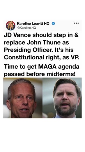 JD Vance vs John Thune? Senate Leadership Debate Explodes 🇺🇸