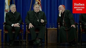 U.S. Conference Of Catholic Bishops Speaks To Reporters After American Pope Leo XIV Elected