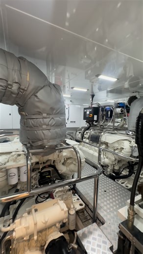 MAN Engines | Marine | The Princess Yachts X95 features a pair of MAN V12-2000s, take a closer look at the spacious engine room! #manengines #princessyachts... | Instagram