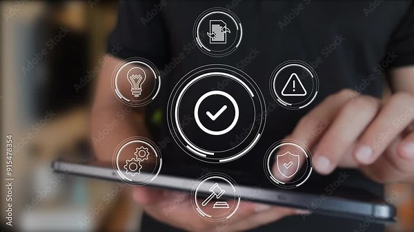 Digital copyright or patent concept. Author rights and patented intellectual property.