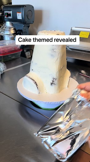 Themed revealed! #caketok #cake #neworleans #CakeStudio #godzillacake #godzilla