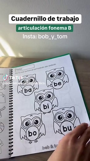 Cuadernillo de fonema B: Actividades Divertidas para Niños